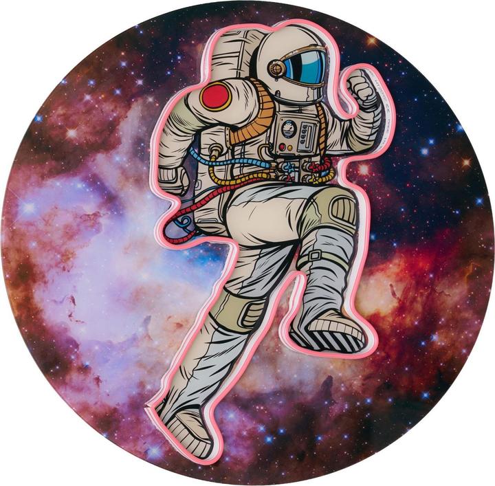 Immagine prodotto Wallxpert Astronaut Decorative Led Lighted Acrylic Glass Painting (55 x 55 cm)