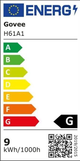 Etichetta energetica Govee Luce al neon RGBIC (RGBIC, 200 cm, Interno)