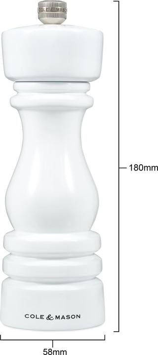 Actual product image Cole & Mason For kitchen cole and mason London Pepper/Salt Set 18cm White (Pepper, Salt)