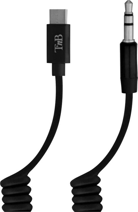 Produktbild T'nB USB-C/3.5mm Klinken Spiralkabel