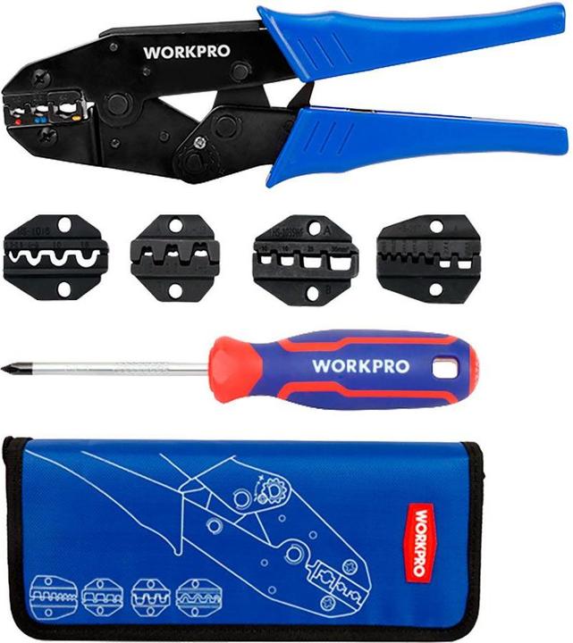 Workpro 5-in-1 crimping pliers (225 mm)