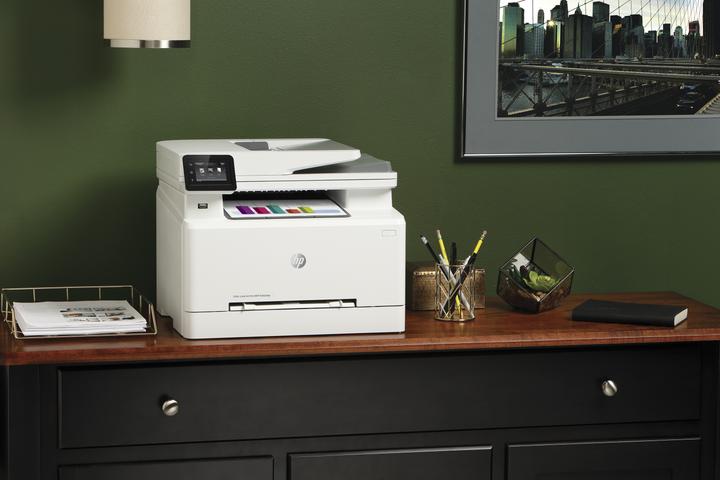Produktbild HP Color LaserJet Pro MFP M283fdw, Farbe, Drucker für Drucken, Kopieren, Scannen, Faxen, Drucken übe (Laser, Farbe)