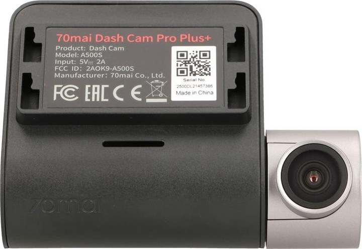 Actual product image 70mai a500s (Built-in display, Built-in microphone, Night vision, GPS receiver, QHD)