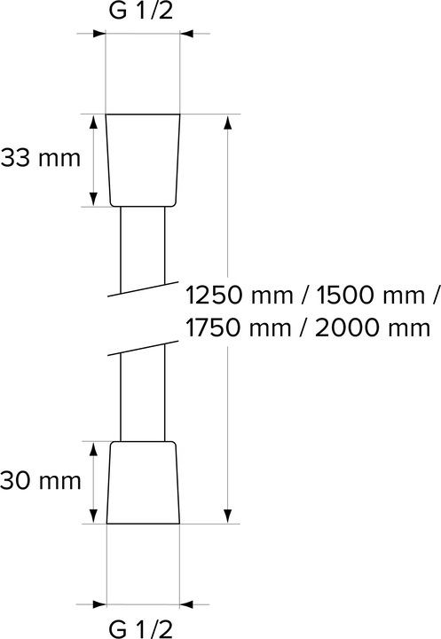 Immagine prodotto Chris Bergen Tubo doccia (150 cm)