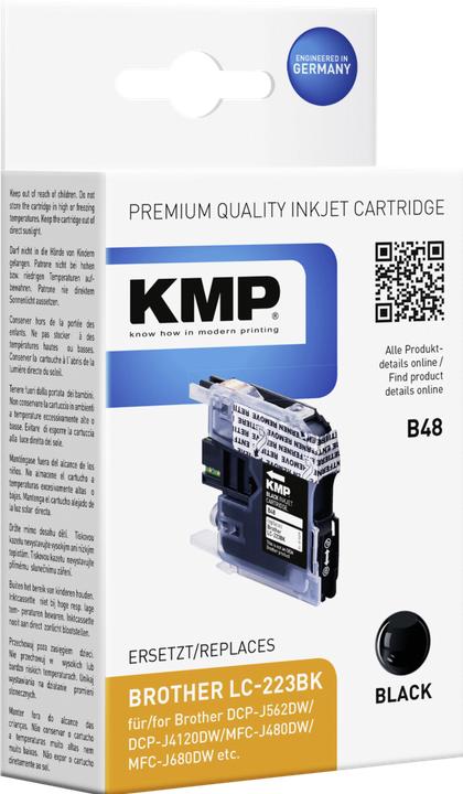 KMP B48 Ink Cartridge Compatible with Brother LC-223 BK (FC)