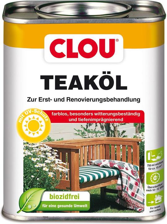 Clou Teak Oil (Colorless, 0.75 l)