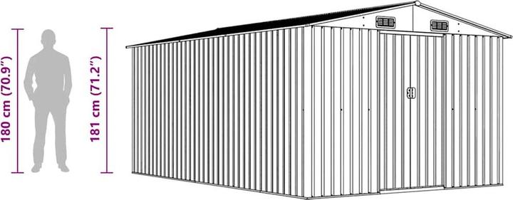 Actual product image vidaXL Gerätehaus