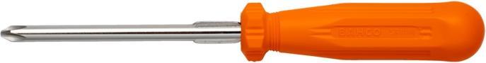 Bahco Screwdriver with reversible blade for slotted and Phillips screws, 0.8 mm × 4.5 mm, PH1