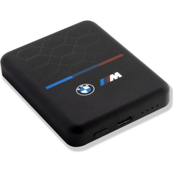 Thumbnail - BMW Powerbank indukcyjny BMPBMS3K22PGVK 5W 3000mAh + kabel czarny/black M Collection MagSafe (3000 mAh, 5 W, 11000 Wh), ...