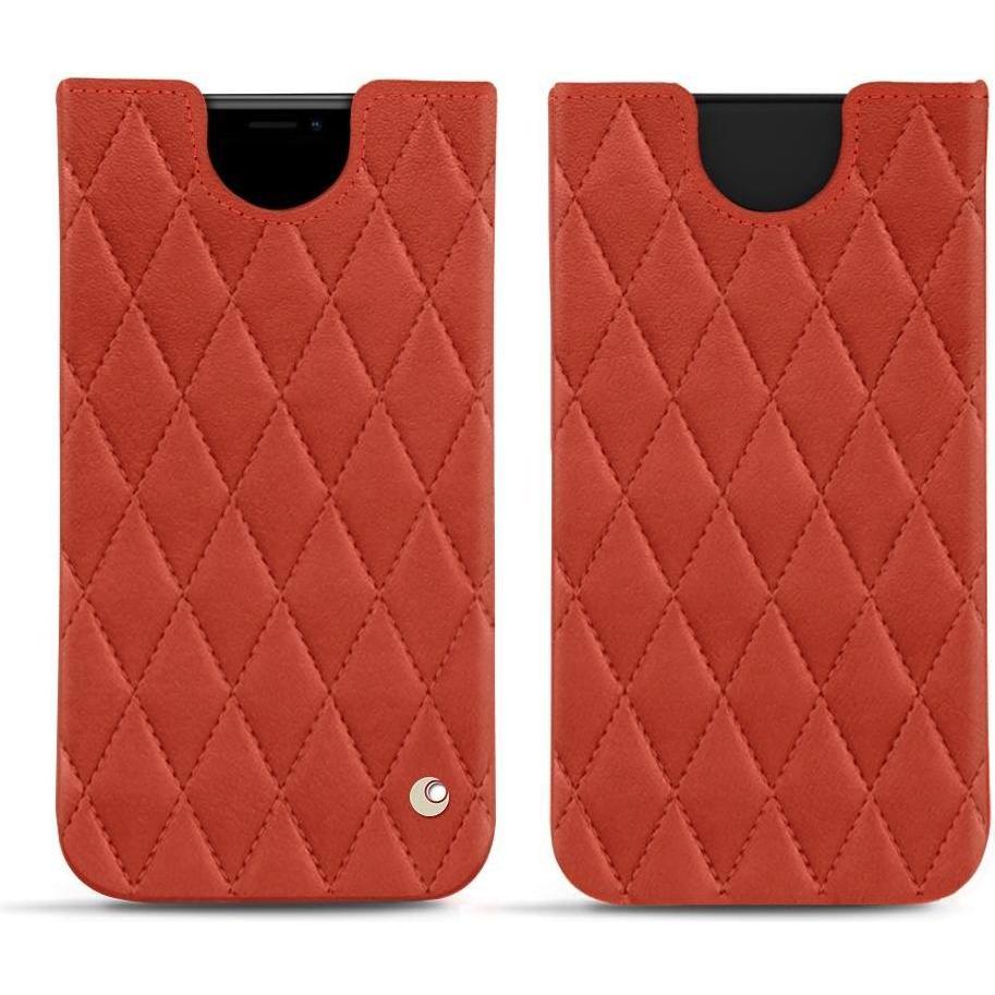 Noreve Lederschutzhülle (Apple iPhone XS Max), Smartphone Hülle, Orange