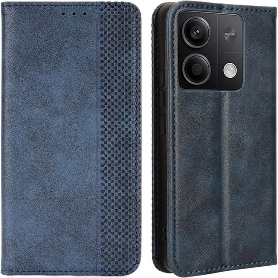 Cover-Discount Xiaomi Redmi Note 13 5G - Stand Flip Case Hülle blau (Xiaomi Redmi Note 13 5G), Smartphone Hülle, Blau