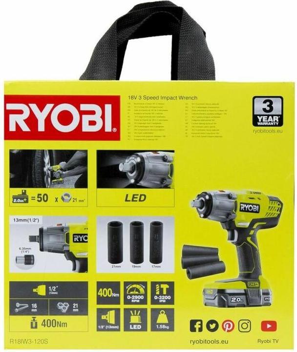 Image du produit Ryobi R18IW3-120S (Fonctionnement sur batterie)