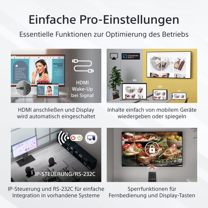 Image du produit Sony FW-55EZ20L 55IN LED 4K (3840 x 2160 pixels, 55")