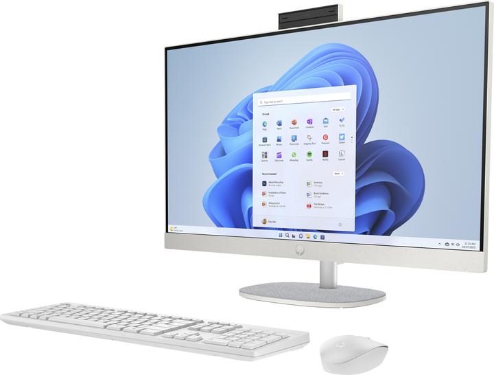 Actual product image HP All-in-One 27-cr0002no (86F21EA) -tietokone, Win 11 (AMD Ryzen 3 7320U, 8 GB, 512 GB, AMD Radeon Graphics)