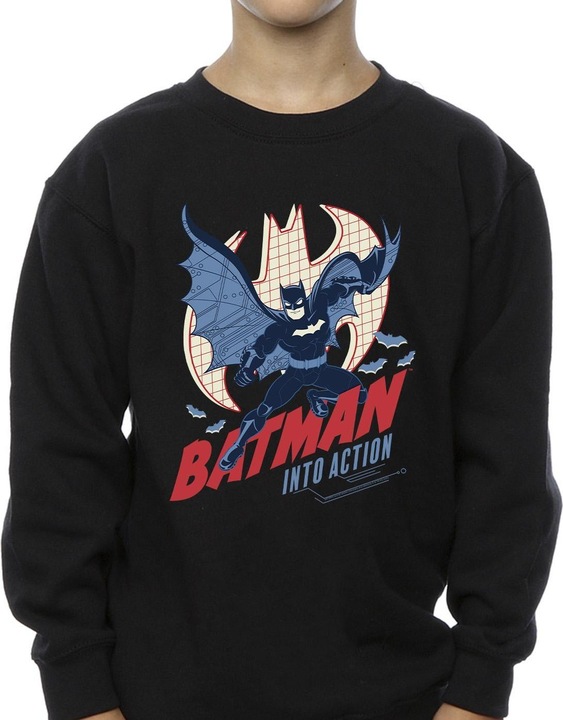 Actual product image Boys Batman Into Action Sweatshirt (116)