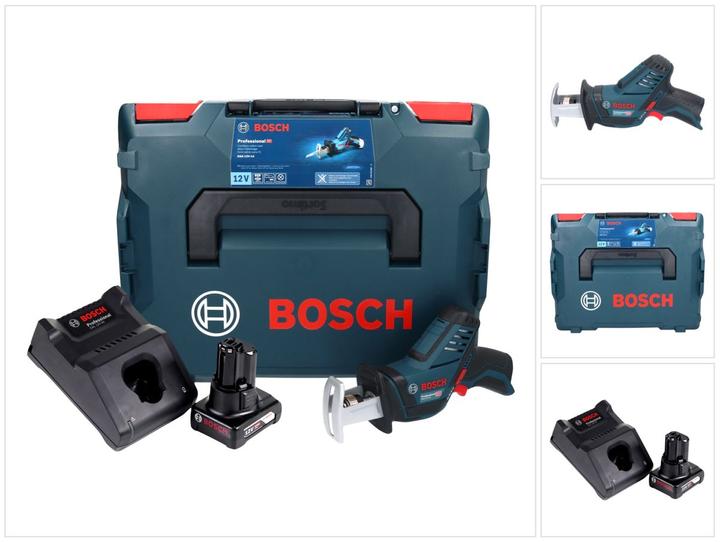Bosch Professional Bosch GSA 12V-14 Professional Akku Säbelsäge 12 V + 1x Akku 6,0 Ah + Ladegerät + L-Boxx