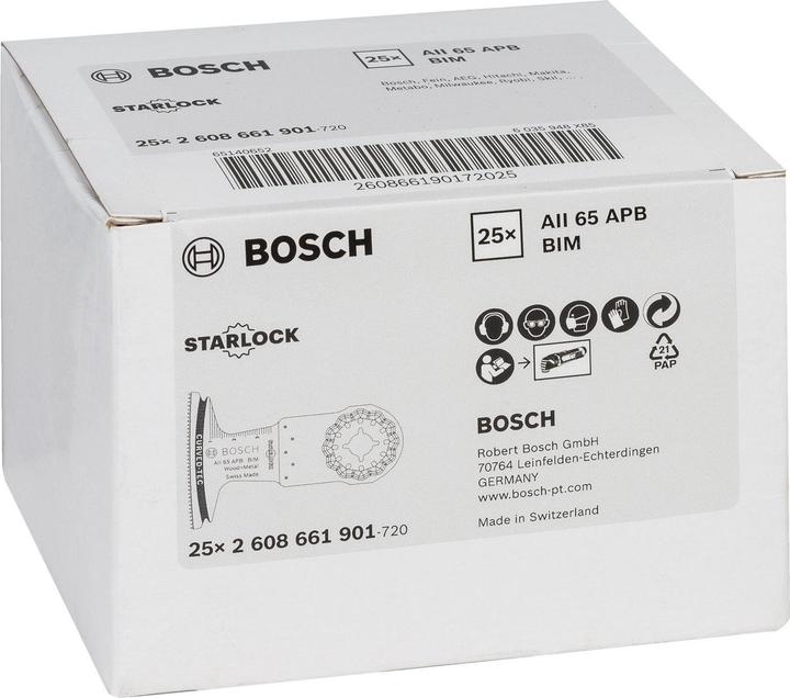 Produktbild Bosch Professional Zubehör BIM Tauchsägeblatt AII 65 APB, Wood and Metal, 40 x 65 mm, 1er-Pack