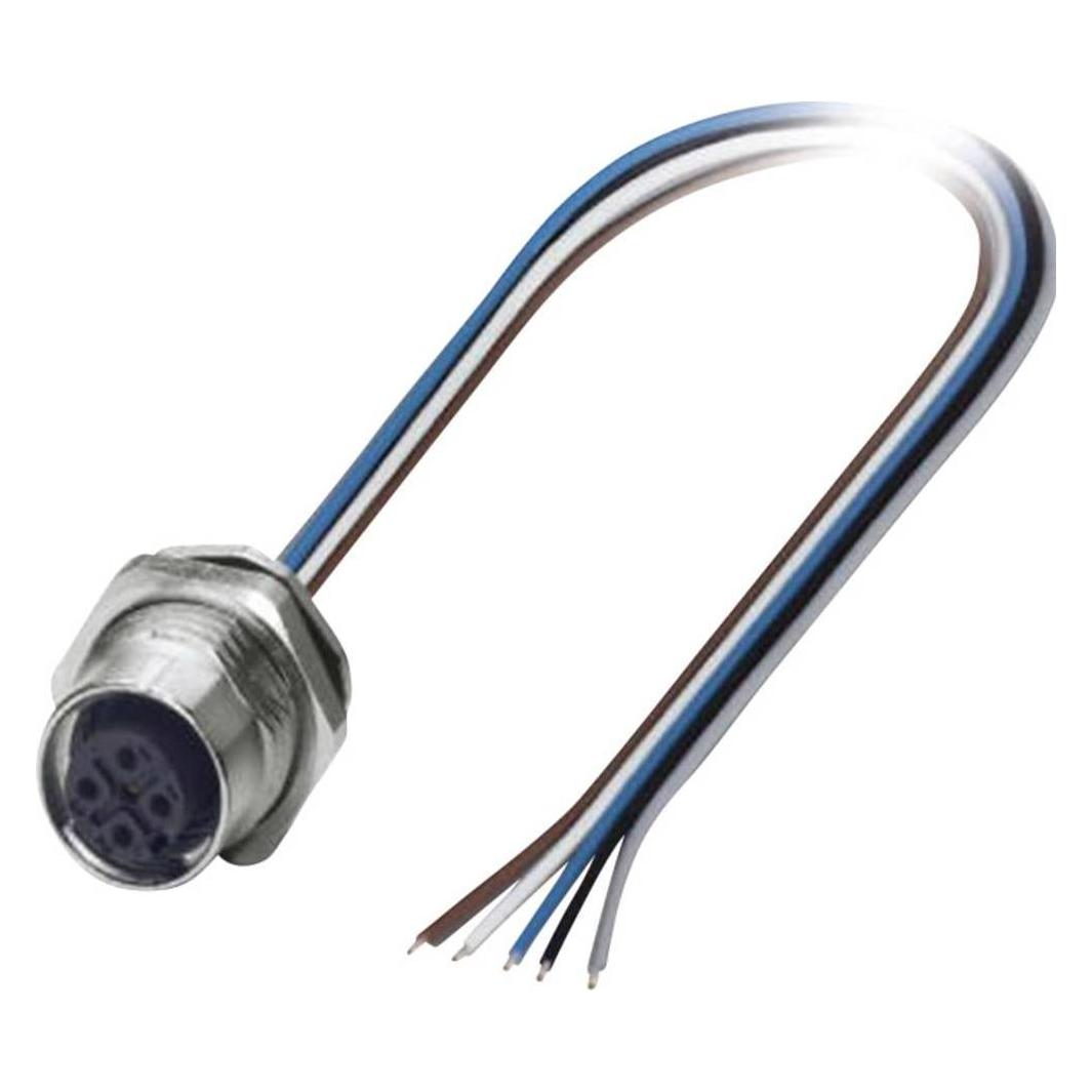 Phoenix Contact Sensor-/Aktor-Einbausteckverbi, Elektronikkabel + Stecker, Silber