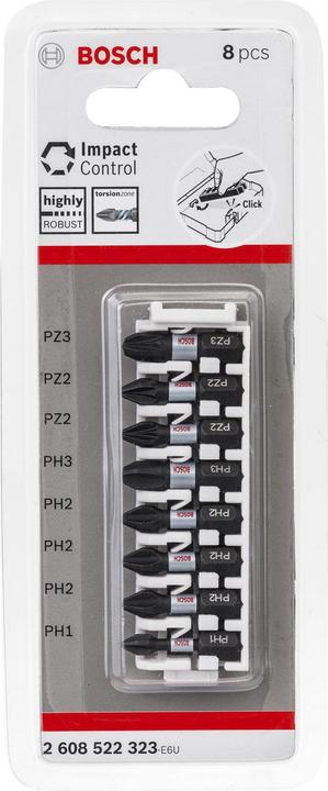 Produktbild Bosch Professional Zubehör Pro Impact Set (Kreuz Phillips PH, Kreuz Pozidriv PZ)