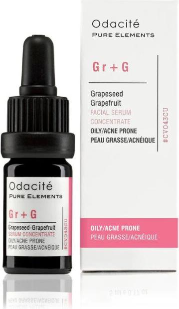 Actual product image Odacite Pure Elements by Skincare Gr+G Oily/Acne Prone Grapeseed Grapefruit Serum Concentrate 5ml (5 ml)