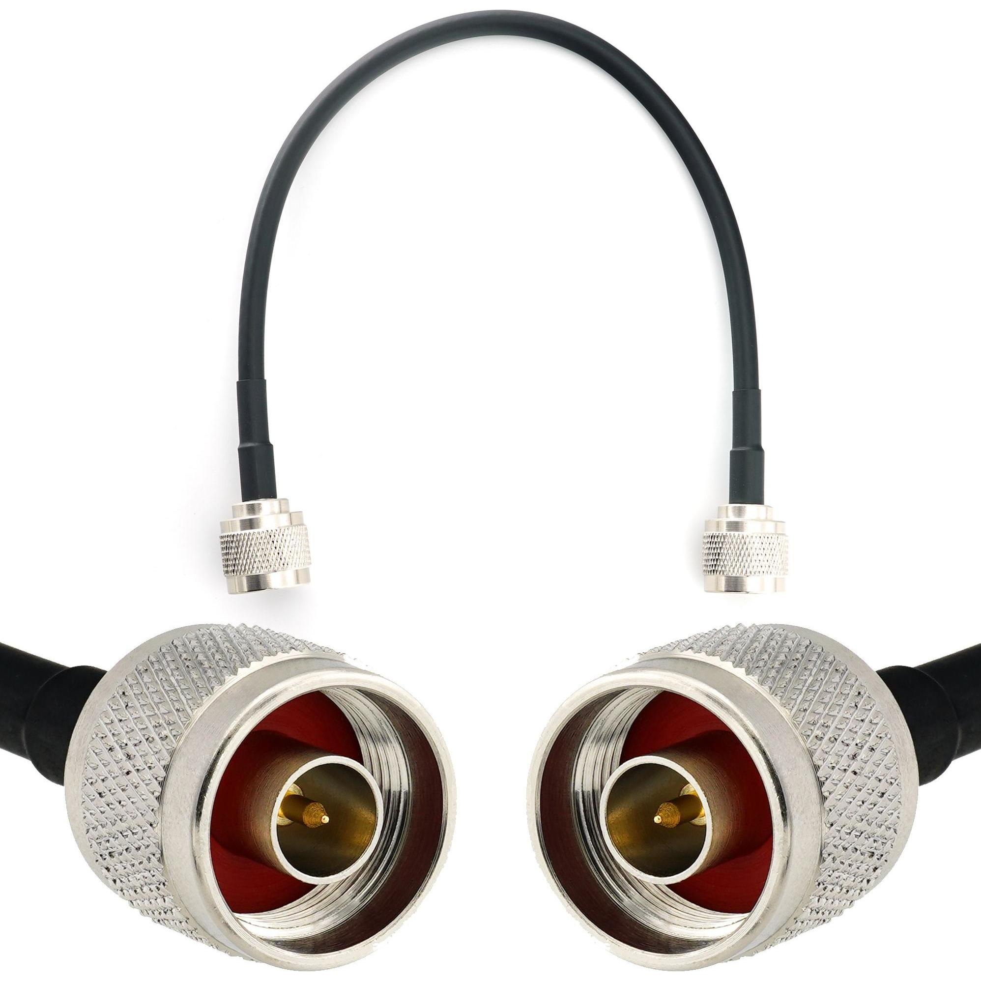 Rangeful Cavo coassiale da BNC maschio a BNC maschio da 15 metri??? HF240 (equivalente a LMR240), Cavo antenna