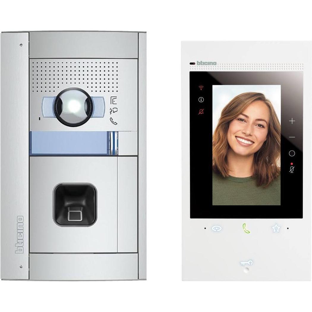 Bticino, Klingel + Türsprechanlage, Flex ONE-Set Classe 300EOS with Netatmo & Sfera Allmetal inkl. ekey-Fingerprint, sma...