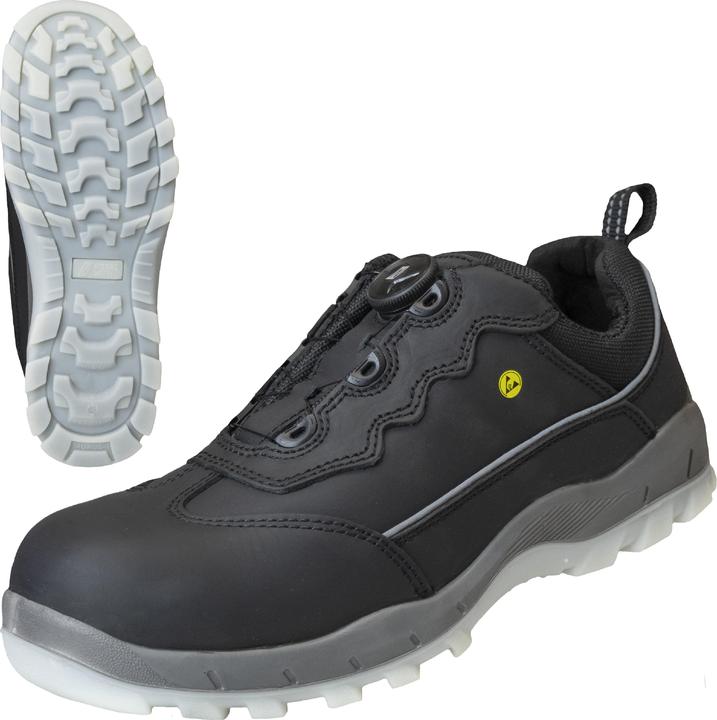 Produktbild Nitras SPORT STEP FIT, S3 Sicherheitshalbschuhe, strapazierfähiges Vollleder, schwarz, widerstandsfä (S3, 35, 36, 37, 38, 39, 40, 41, 42, 43, 44, 45, 46, 47, 48, 49, 50)