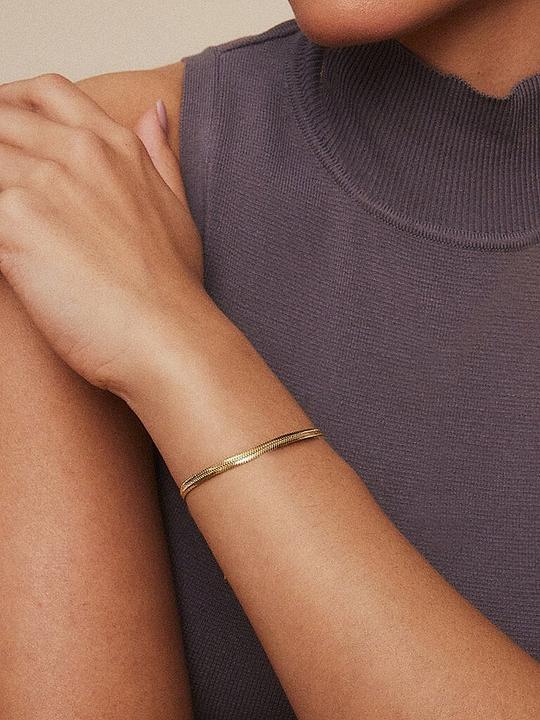 Image du produit Edblad Halskette HERRINGBONE BRACELET (Acier inoxydable)