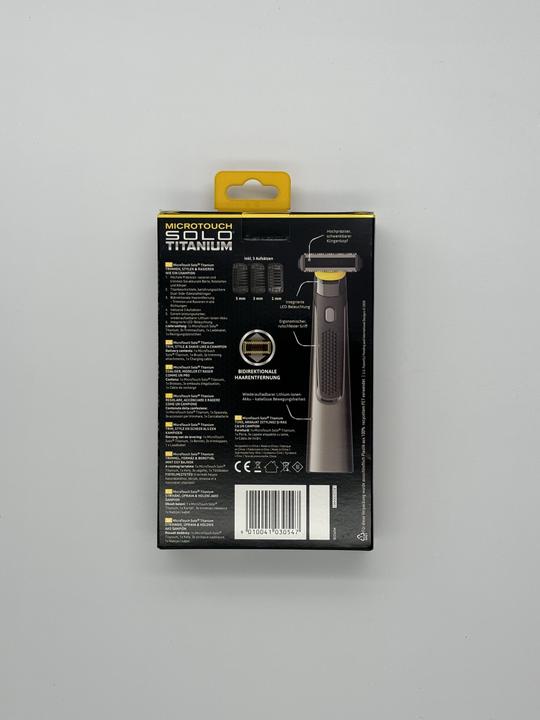 Actual product image Microtouch Micro Touch Titanium Solo