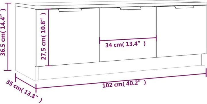 Immagine prodotto VidaXL Kyle (102 x 35 x 36,5 cm)