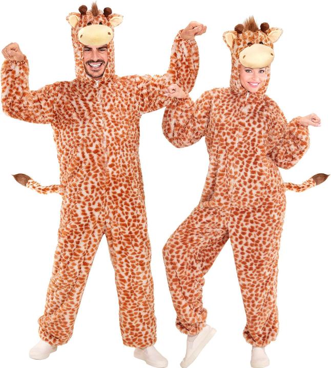 Produktbild Widmann Giraffe Plüschkostüm Overall mit Kapuze Erwachsene (M)
