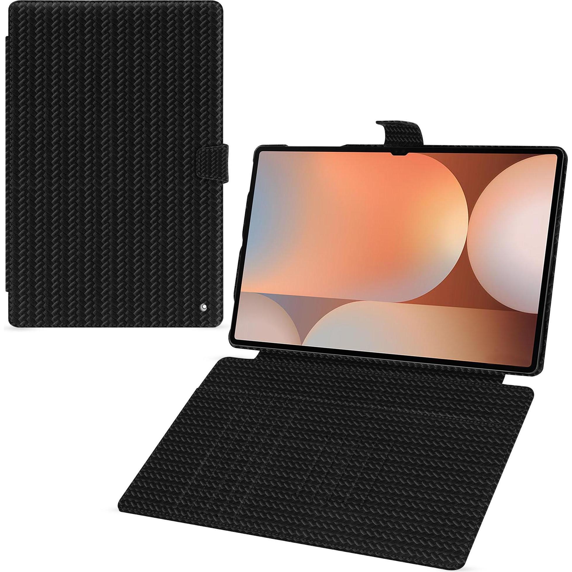 Noreve Lederschutzhülle für Samsung Galaxy Tab S10 Ultra (Galaxy Tab S10 Ultra), Tablet Hülle, Schwarz