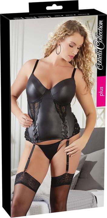 Produktbild Cottelli Collection Strapshemd Und String (L)