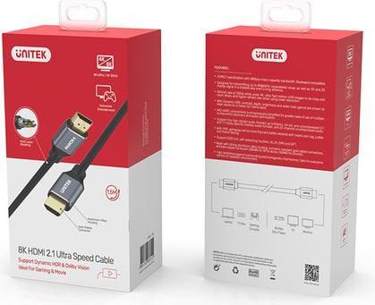 Produktbild Unitek HDMI (Typ A) — HDMI (Typ A) (5 m, HDMI, 2.1)