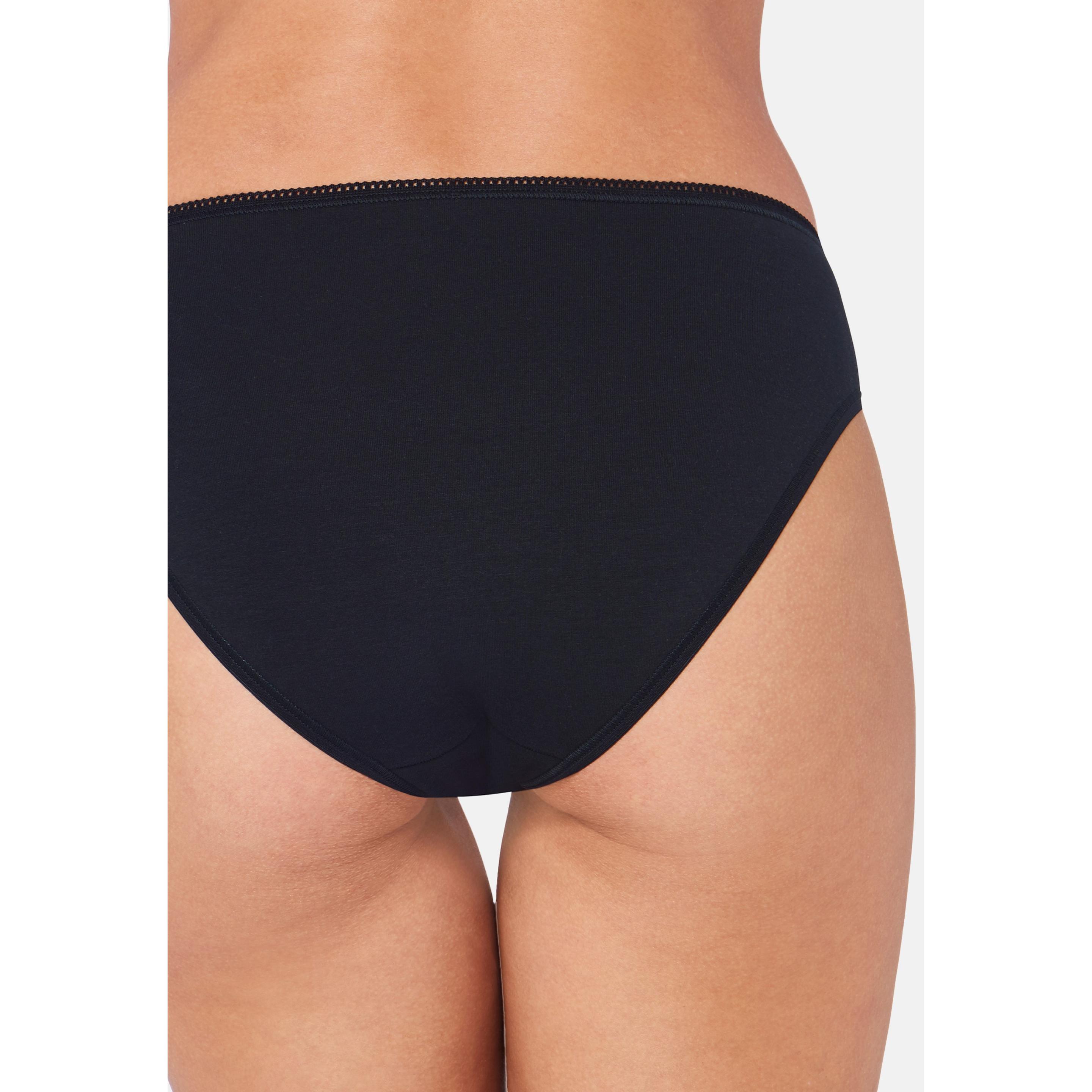 Thumbnail - Sloggi, Damen, Unterhosen, 6er Pack 24/7 Cotton Tai Slip, Schwarz, (38, 6er Pack)