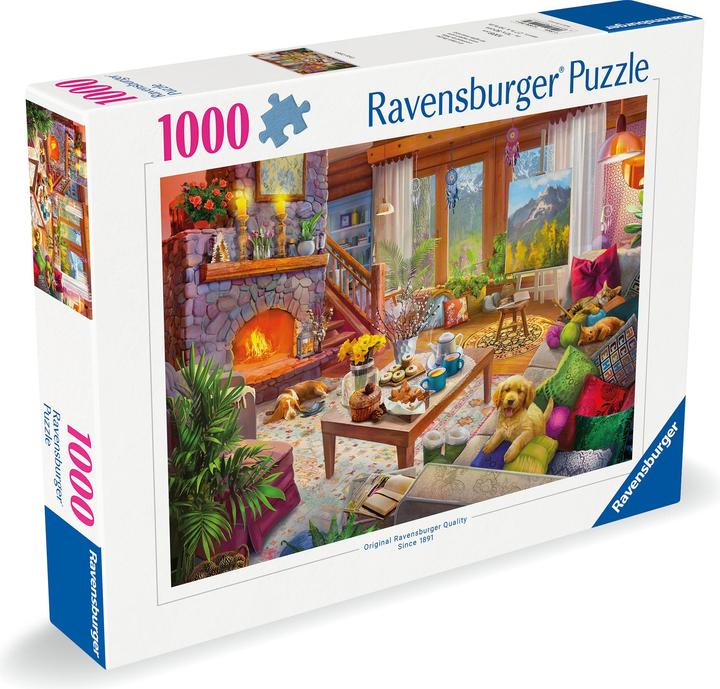 Actual product image Ravensburger Cozy Cabin (1000 pieces)