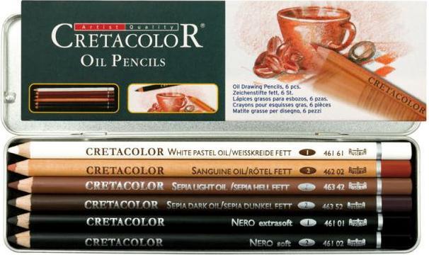 Cretacolor Zeichenstift 6tlg. Oil (6 x)