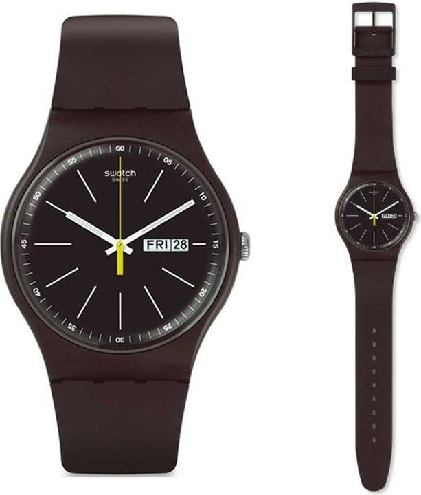 Actual product image Swatch Blue Browny (Analogue wristwatch, 41 mm)