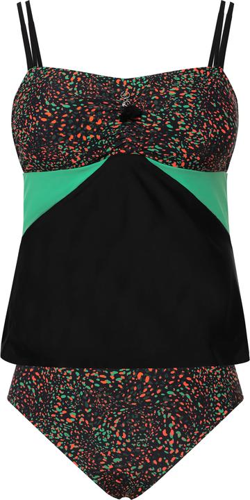 Produktbild Ulla Popken Tankini, Punkte, Quaste, Softcups, längeres Oberteil (46 B)
