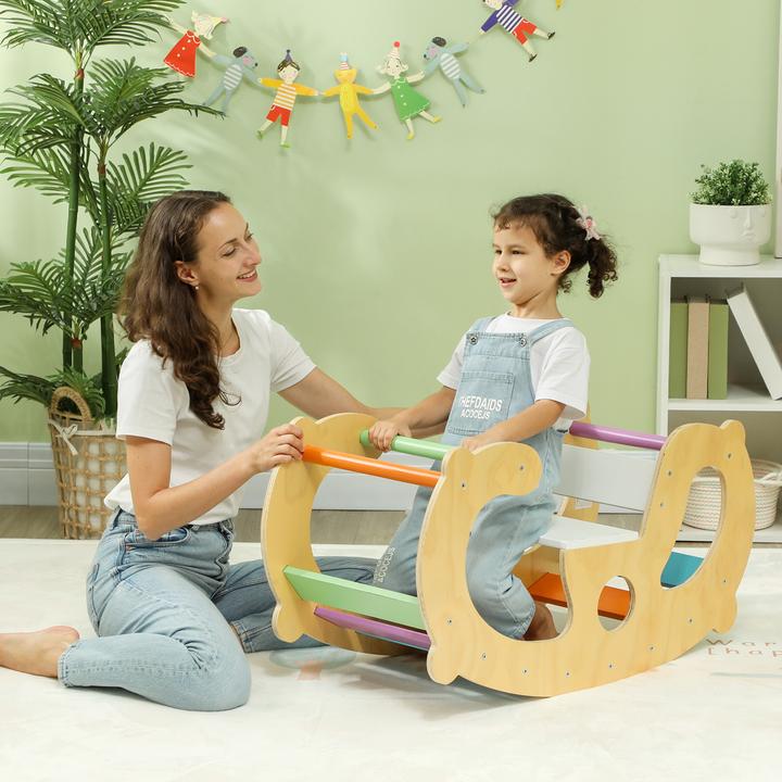 Produktbild Aiyaplay Klettergerüst Kiefernholz, Mehrschichtenplatte Mehrfarbig