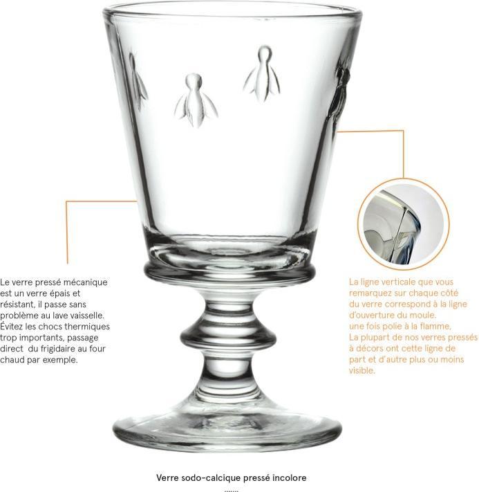 Produktbild La Rochère Weinkelch Biene 240 ml 14cm (24 cl, 1 Glas, Weissweingläser)