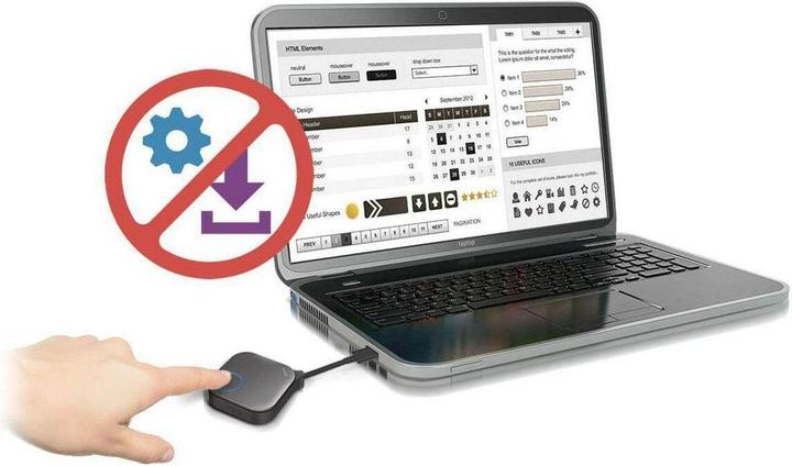 Produktbild BenQ InstaShow Button Kit (USB-C) (8 m, HDMI 1.4a)