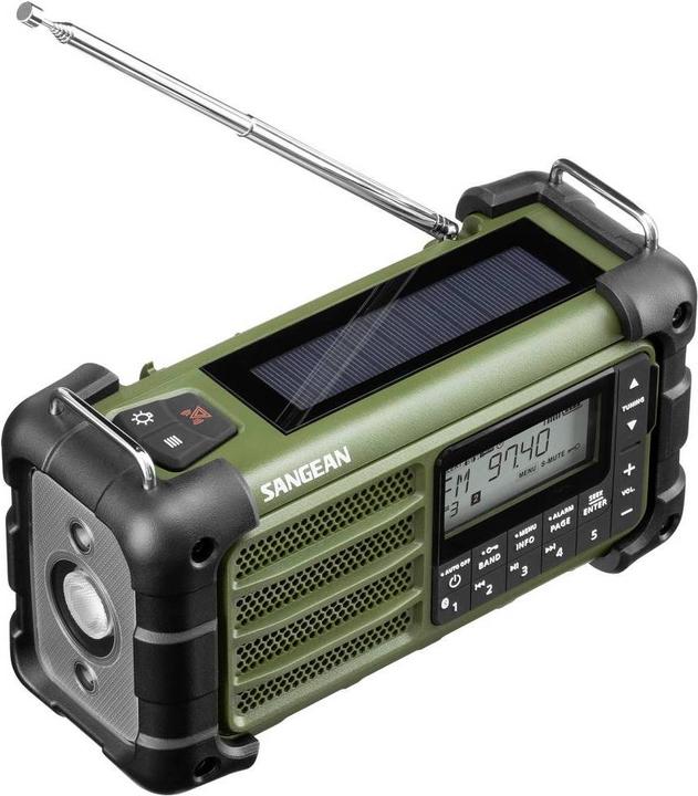 Produktbild Sangean MMR-99 AM/FM Forest Green AM/FM-RDS/Bluetooth/AUX/ Hand Crank + Solar Radio (AM, FM, Bluetooth)