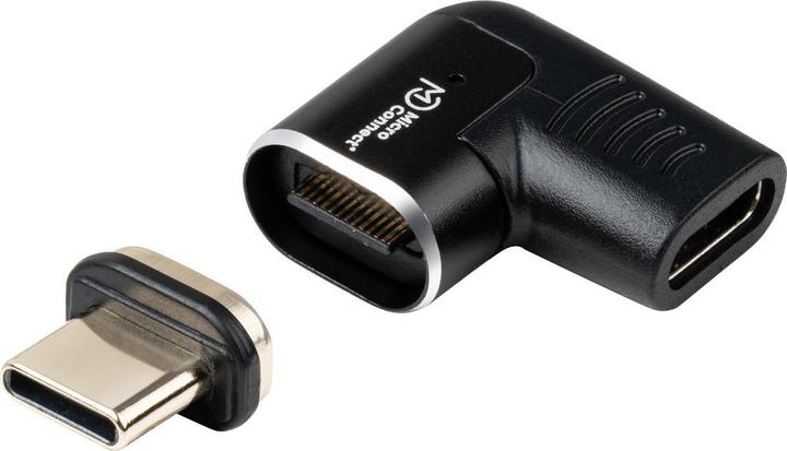 Produktbild MicroConnect Magnetic USB-C Adapter 90 (USB Typ-C)