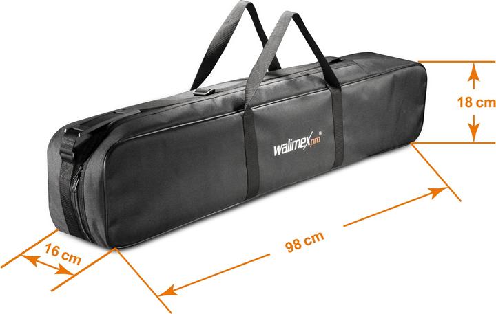 Produktbild Walimex Lampenstativ-Set mit Tasche, 4tlg. (256 cm, 6 kg)