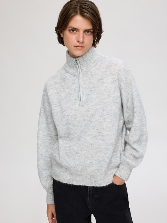 Immagine prodotto Selected Femme Maglia a maniche lunghe con mezza zip (L)