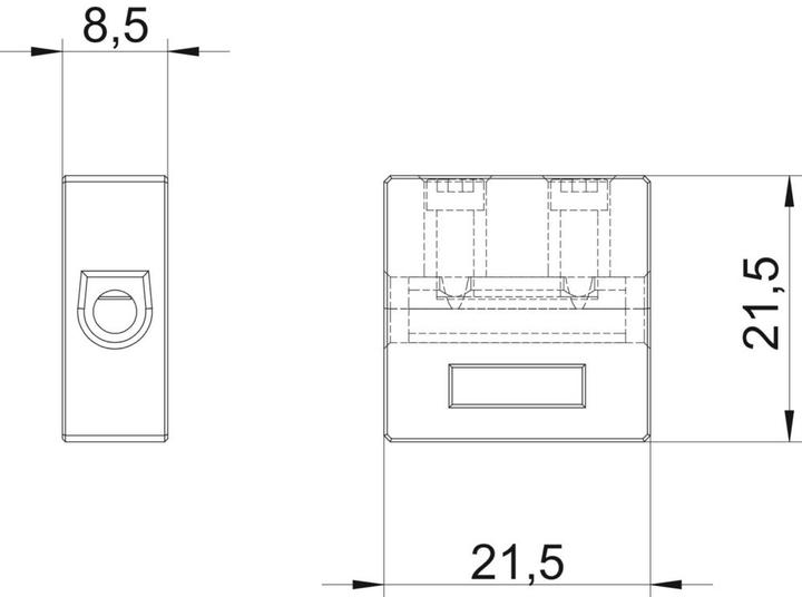 Produktbild OBO Bettermann OBO TK 04 Keramikklemme m.Drahtschutz f.FireBox T Datentechnik 4qmm