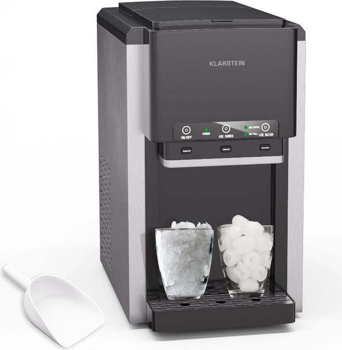 Klarstein ArcticBlend 3in1 Eiswürfel- und Wasserspender mit Crushed Ice