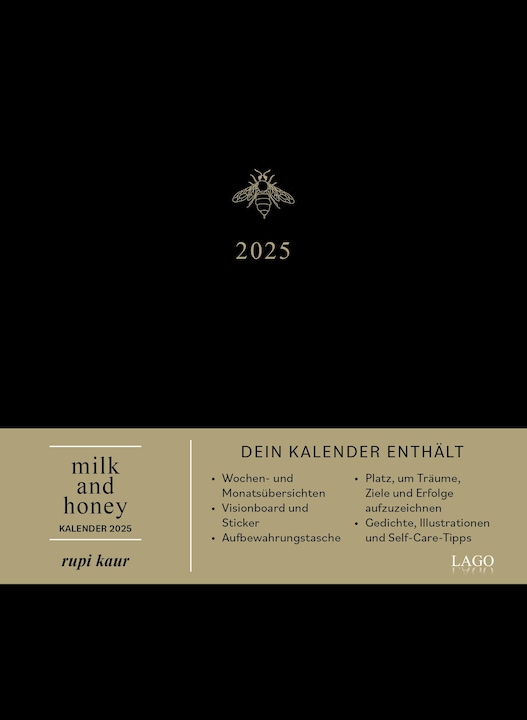 Produktbild milk and honey – Kalender 2025 (Harter Einband, Deutsch)