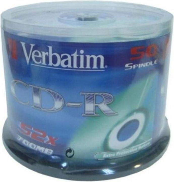Produktbild Verbatim CD-R, 700MB/80min, 52x, Spindel (50x)